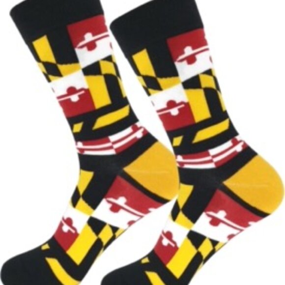 Other - Maryland Flag Dress Socks for Men and Women, Maryland My Maryland, Unisex LG/XL